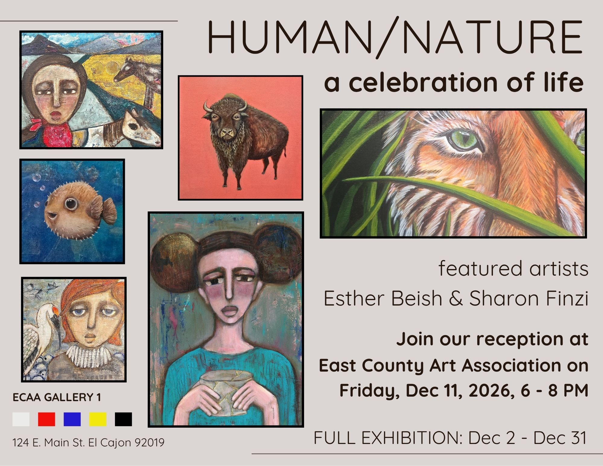 Human/ Nature- A Celebration of Life Exhibition|| Sharon Finzi & Esther Beish